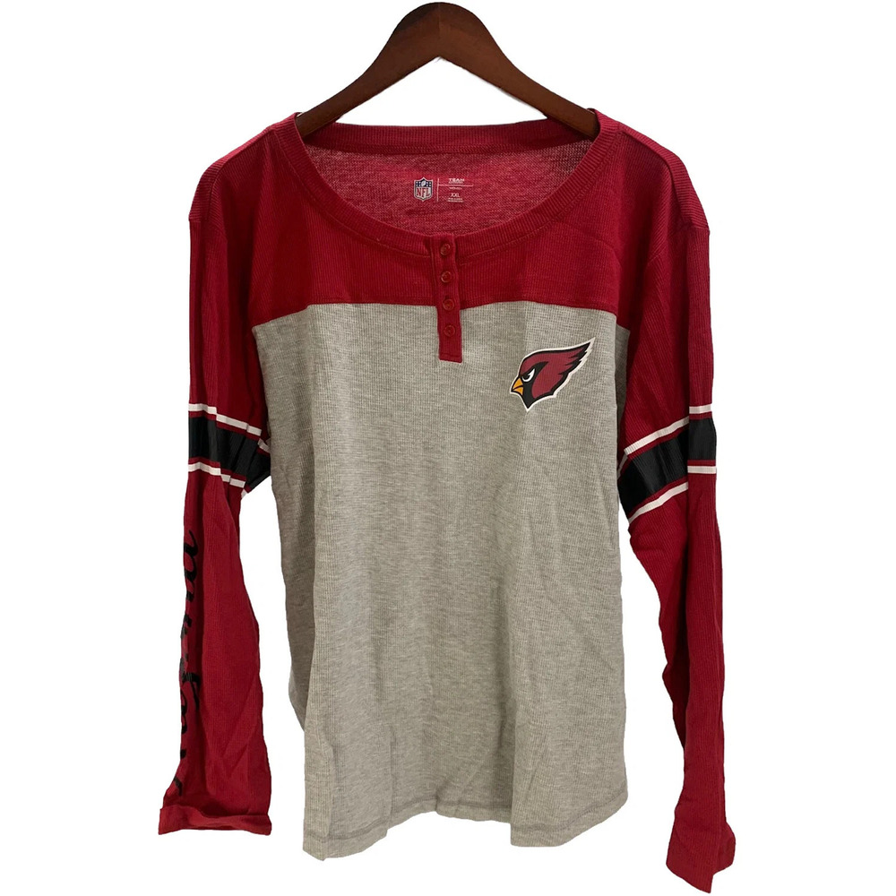 NFL Women's Long Sleeve Waffle Knit Tee Cardinals - Regular